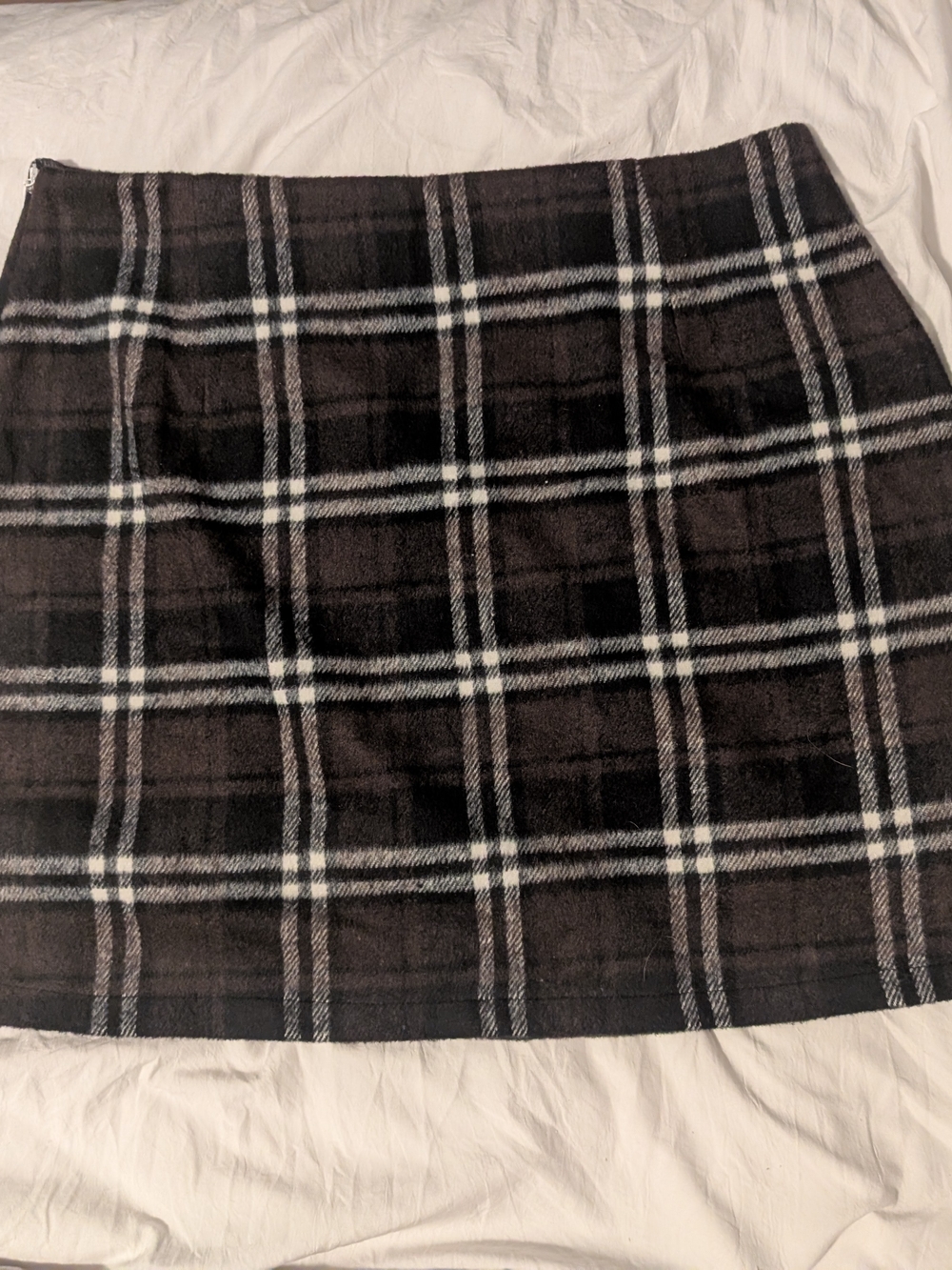 Brown Plaid Mini Skirt - Women's Classic Check Skirt